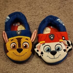 Kids' Blue and Red Character Slippers